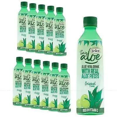 Grace Say Aloe Vera Drink Original Flavour 500ml (Case of 12) - Honesty Sales