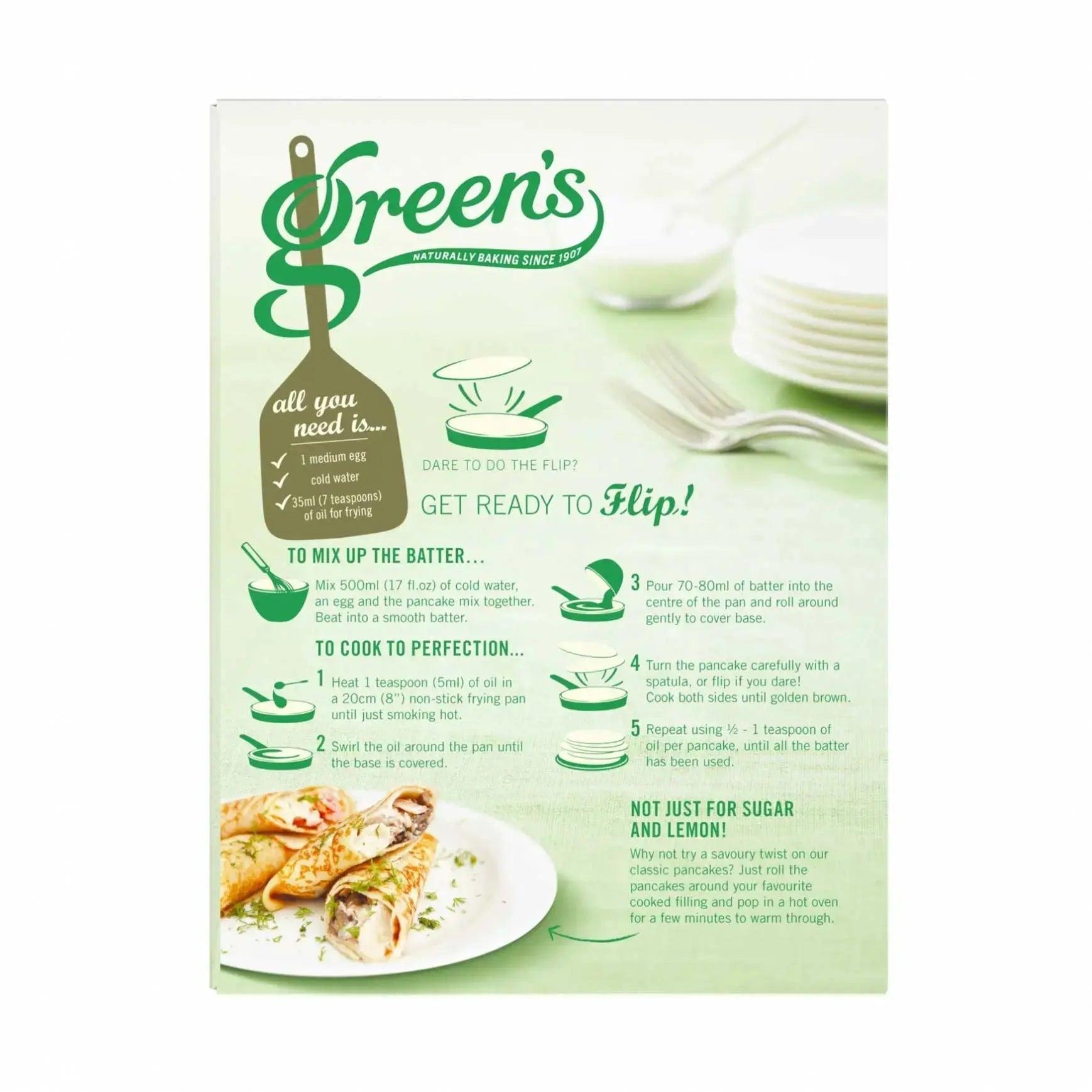 Greens Pancake Mix Achieve pancake ( Case of 6) - Honesty Sales