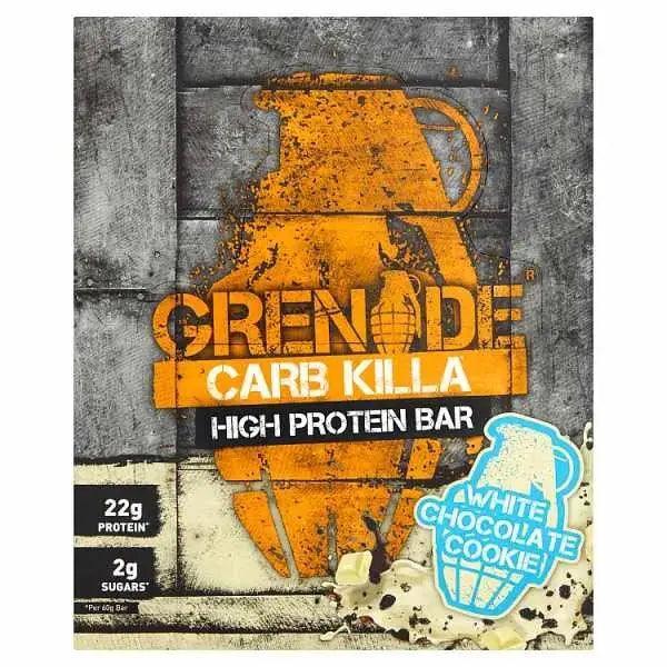 Grenade Carb Killa High Protein Bar White Chocolate Cookie 12 x 60g (Case of 12) - Honesty Sales