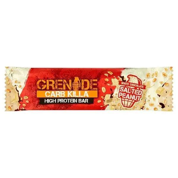 Grenade Carb Killa High Protein Bar White Chocolate Salted Peanut 60g (Case of 12) - Honesty Sales Main image