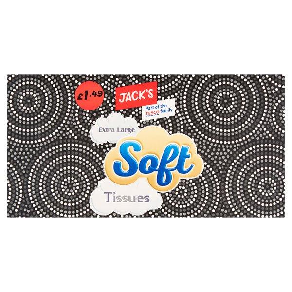 Jack's Extra Large Soft Tissues 100 Sheets (Case of 12) - Honesty Sales U.K