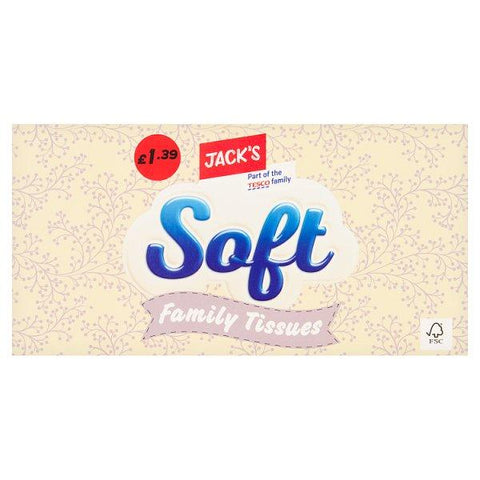 Jack's Soft Family Tissues (Case of 12) - Honesty Sales U.K