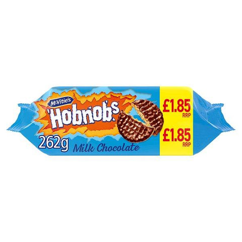 McVitie's Milk Chocolate Hobnobs Biscuits 262g (Case of 15) - Honesty Sales U.K