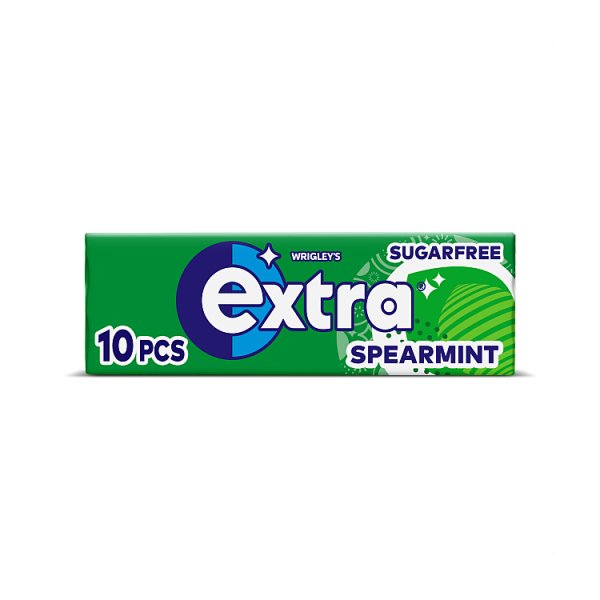 Extra Spearmint Chewing Gum Sugar Free 10 pieces (Case of 30) - Honesty Sales U.K