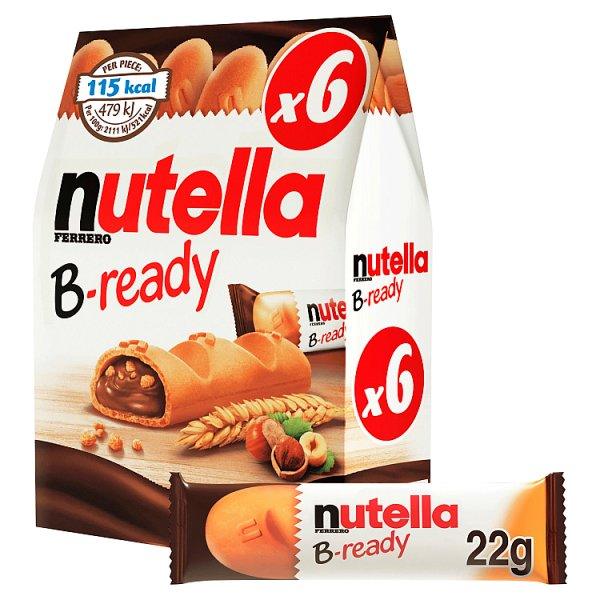 NUTELLA® B-ready 132g - 6 Bars x 22g (Case of 16) - Honesty Sales U.K