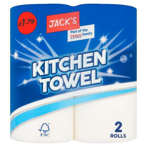 Jack's Kitchen Towel 2 Rolls (Case of 8) - Honesty Sales U.K