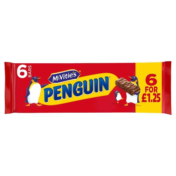 McVitie's Penguin Original 6 x 24.6 g (147.6g) (Case of 12) - Honesty Sales U.K