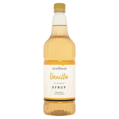 Lichfields Vanilla Flavour Syrup 1 Litre - Honesty Sales U.K