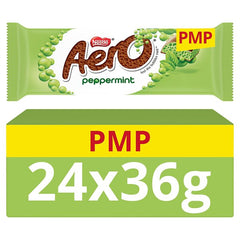 Aero Bubbly Peppermint Chocolate Bar 36g (Case of 24)