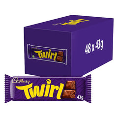 Cadbury Twirl Chocolate Bar 43g (Case of 48)