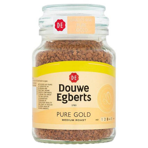 Douwe Egberts Pure Gold Medium Roast 95g (Case of 6) - Honesty Sales U.K