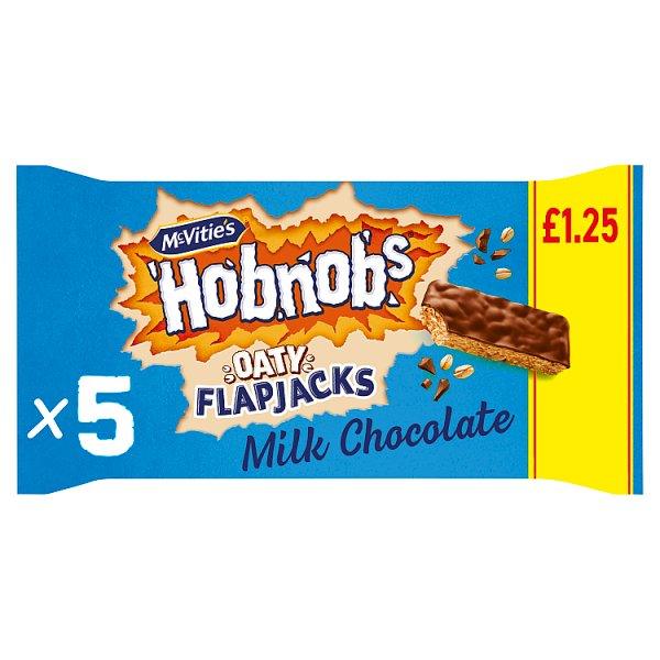 McVitie's Hobnobs 5 Oaty Flapjacks Milk Chocolate 131.8g (Case of 10) - Honesty Sales U.K