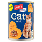 Jack's Adult Cat 100% Complete Cuts in Jelly with Chicken 415g (Case of 12)