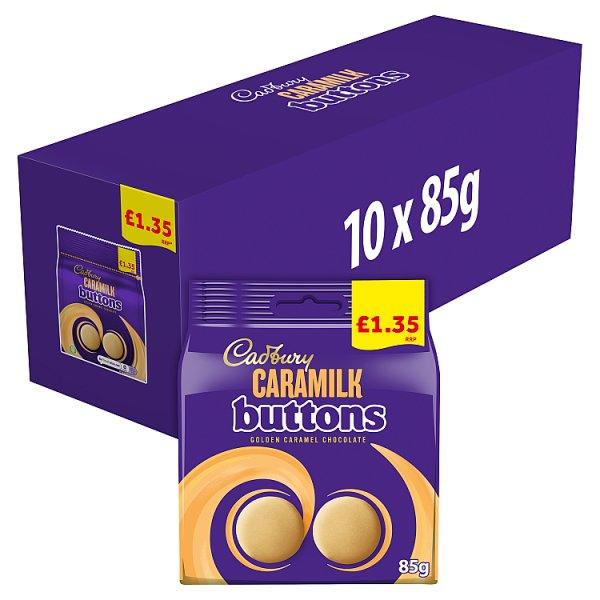 Cadbury Caramilk Golden Caramel Buttons Chocolate Bag 85g - Honesty Sales U.K