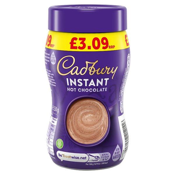 Cadbury Instant Hot Chocolate 250g (Case of 6) - Honesty Sales U.K