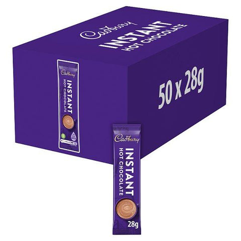 Cadbury Instant Hot Chocolate Sachet 28g (Case of 30) - Honesty Sales U.K