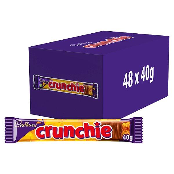 Cadbury Crunchie Chocolate Bar, 40g (Case of 48) - Honesty Sales U.K