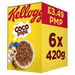 Kellogg's Coco Pops Breakfast Cereal 6 x 420g (Case of 6) - Honesty Sales