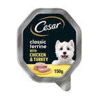 CESAR® Classic Terrine Dog Food Tray Chicken & Turkey in Loaf 150g (Case of 14) - Honesty Sales