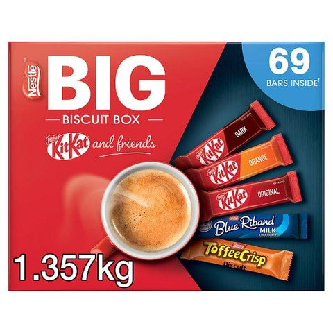 Nestle Kitkat and Friends Big Biscuit Box 69 Assorted Biscuit Box 1.357kg - Honesty Sales U.K