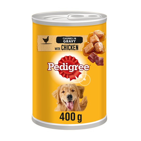 Pedigree Adult Wet Dog Food Tin Chicken in Gravy 400g (Case of 12) Image principale du produit