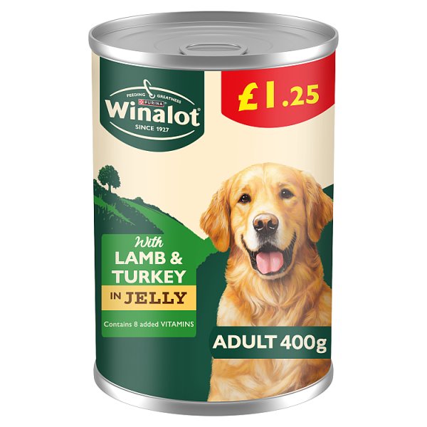 WINALOT Classics Lamb & Turkey in Jelly Wet Dog Food 400g (Case of 12) Image principale du produit