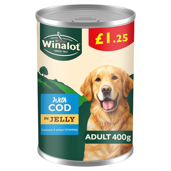 WINALOT Classics Mixed in Jelly Cod Wet Dog Food 400g (Case of 12) Image principale du produit