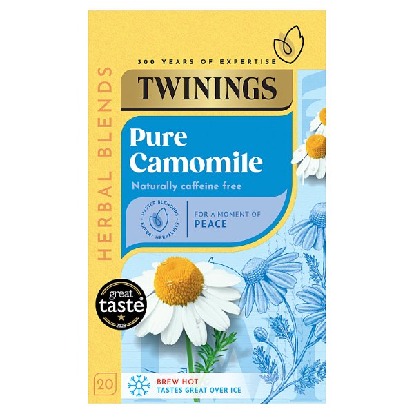 Twinings Pure Camomile 20 Tea Bags 30g (Case of 4) - Honesty Sales U.K