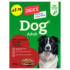 Jack's Dog Adult 100% Complete Dry Food with Beef & Vegetables 950g (Case of 5)