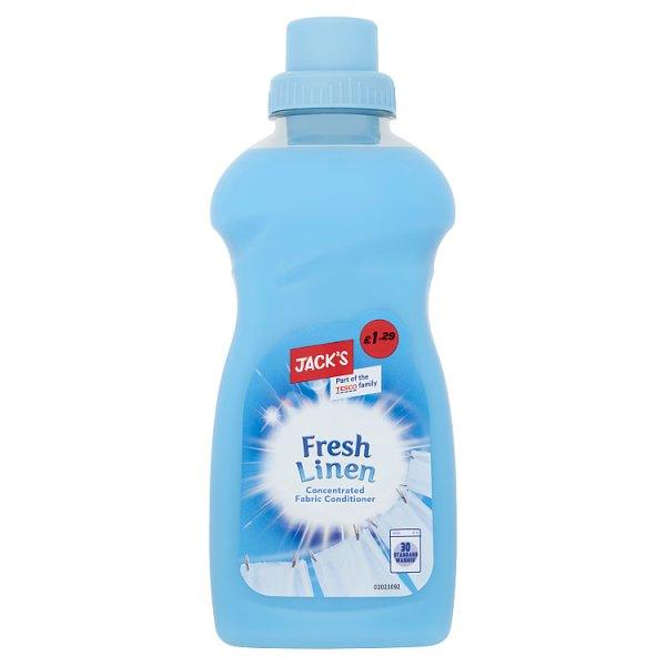 Jack's Fresh Linen Concentrated Fabric Conditioner 30 Washes 750ml (Case of 8) - Honesty Sales U.K