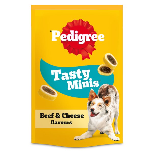 PEDIGREE® TASTY MINIS Adult Dog Treats Cheese & Beef Nibbles 140g (Case of 8)