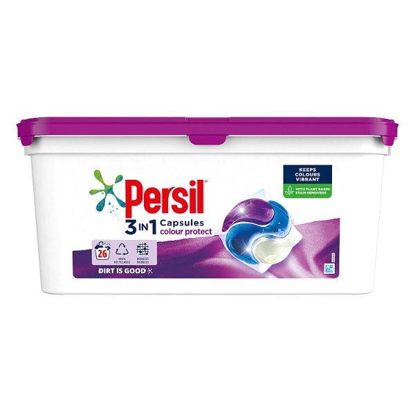 Persil 3 in 1 Laundry Washing Capsules Colour Protect 26 Wash (Case of 3) - Honesty Sales U.K