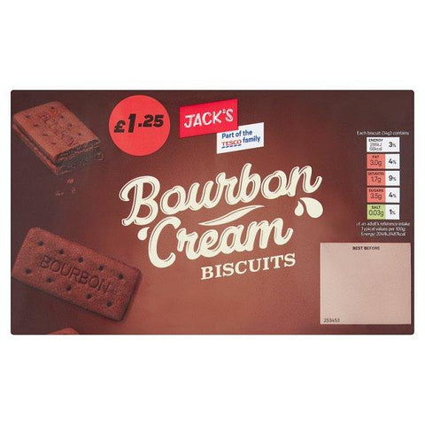 Jack's Bourbon Cream Biscuits 400g (Case of 12) - Honesty Sales U.K