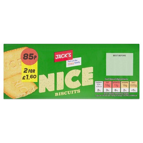 Jack's Nice Biscuits 200g (Case of 12) - Honesty Sales U.K