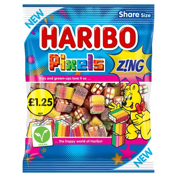 Haribo Pixels Zing 140g (12 x 140g) - Honesty Sales