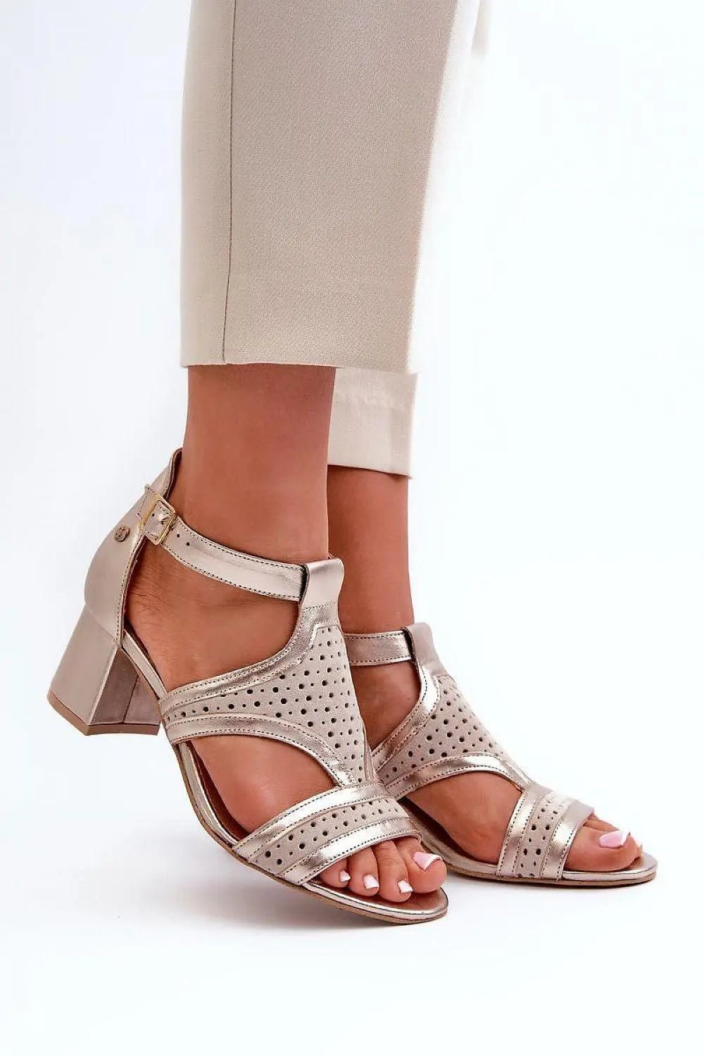 Heel sandals model 198129 Step in style - Honesty Sales