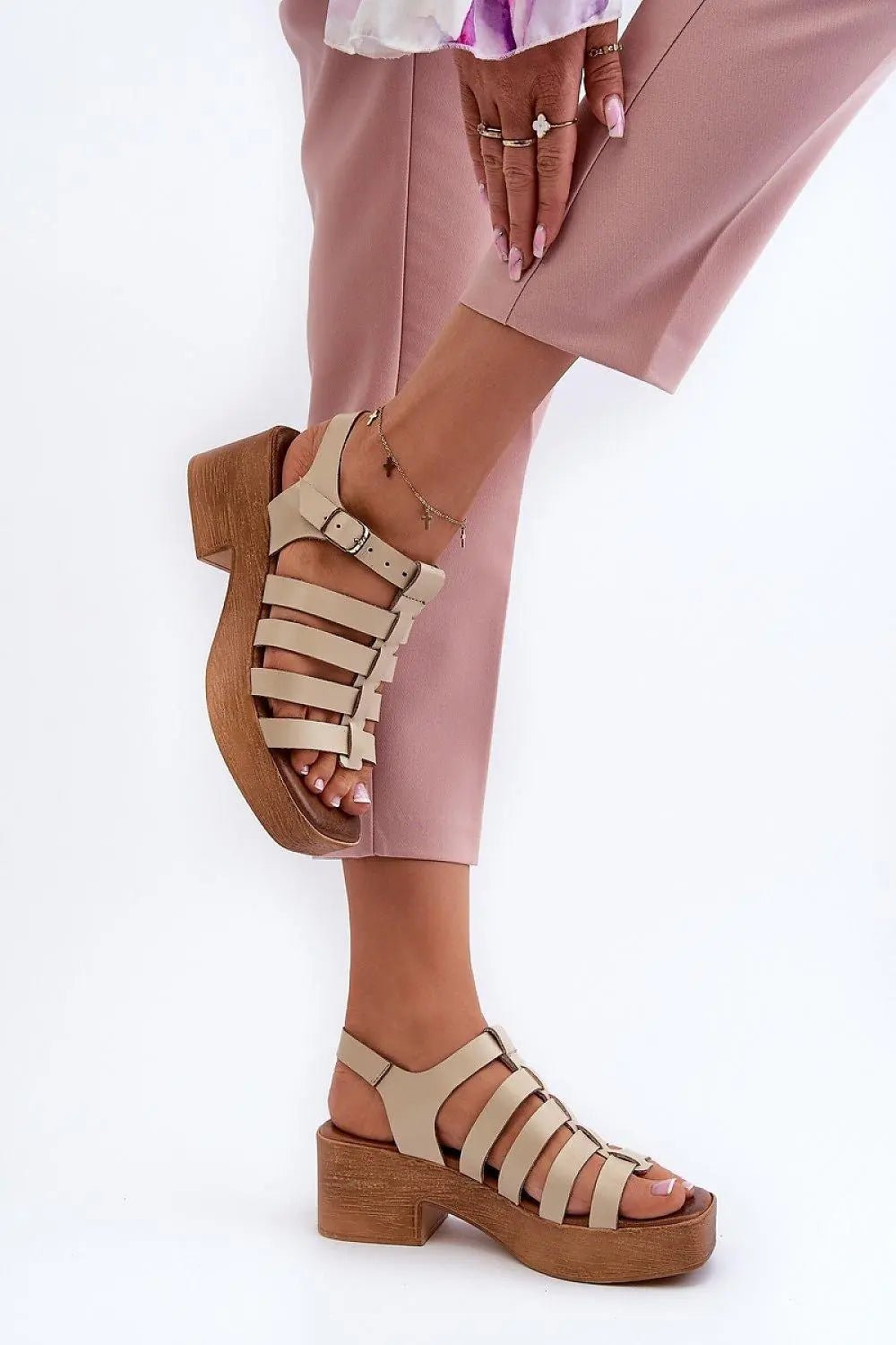 Heel sandals model 198812 Step in style - Honesty Sales