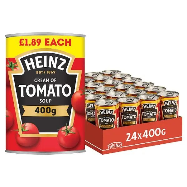 Heinz Cream of Tomato Soup PMP 400g (Case of 24) - Honesty Sales
