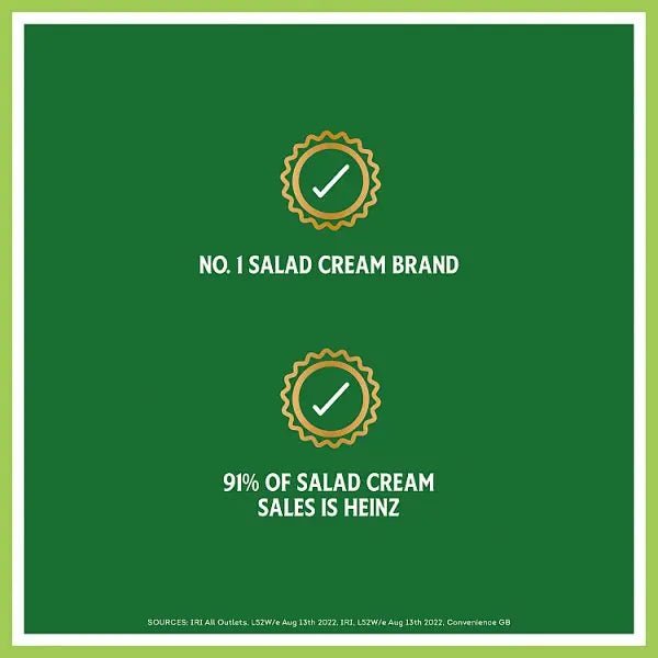 Heinz Salad Cream Original 425g (Case of 10) - Honesty Sales