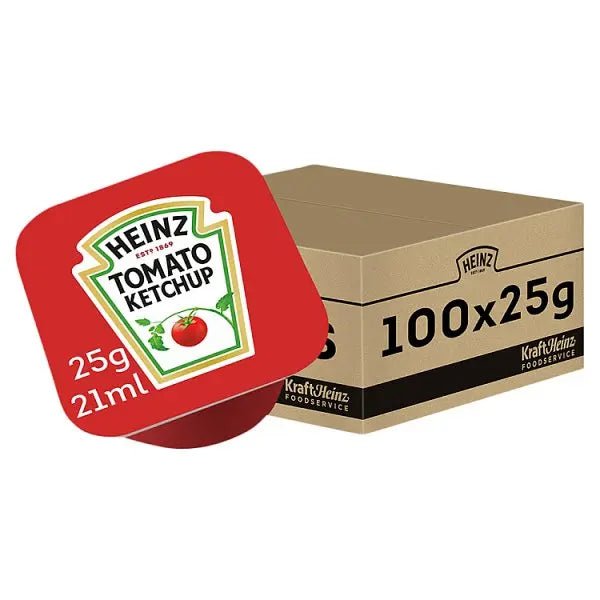 Heinz Tomato Ketchup Dip Pots 100 x 25g - Honesty Sales