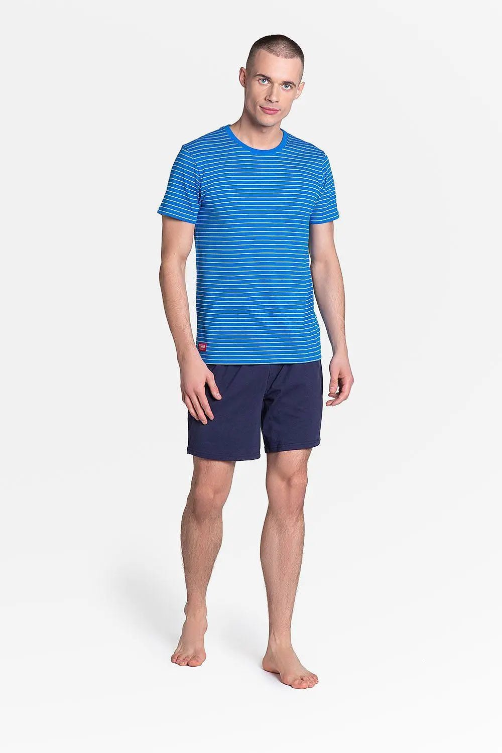 Henderson blue color t-shirt men's pajamas - Honesty Sales