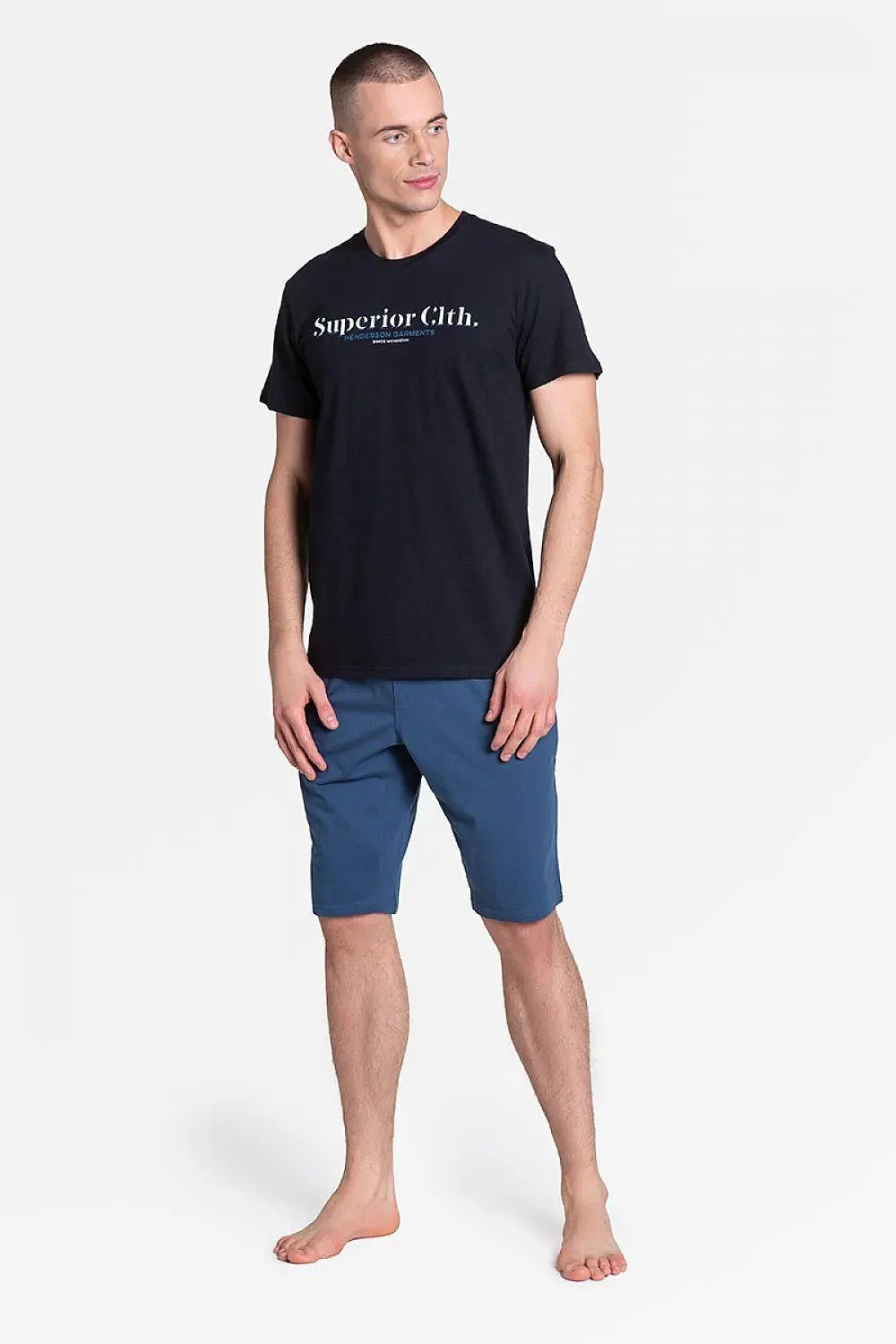 Henderson print t-shirt men's pajamas - Honesty Sales
