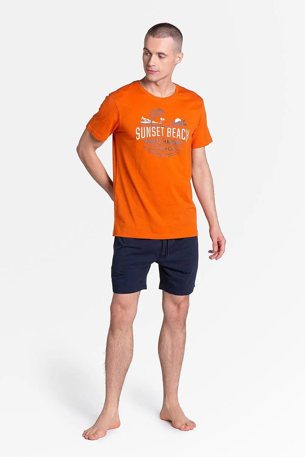 Henderson smooth, navy blue shorts led pyjamas - Honesty Sales