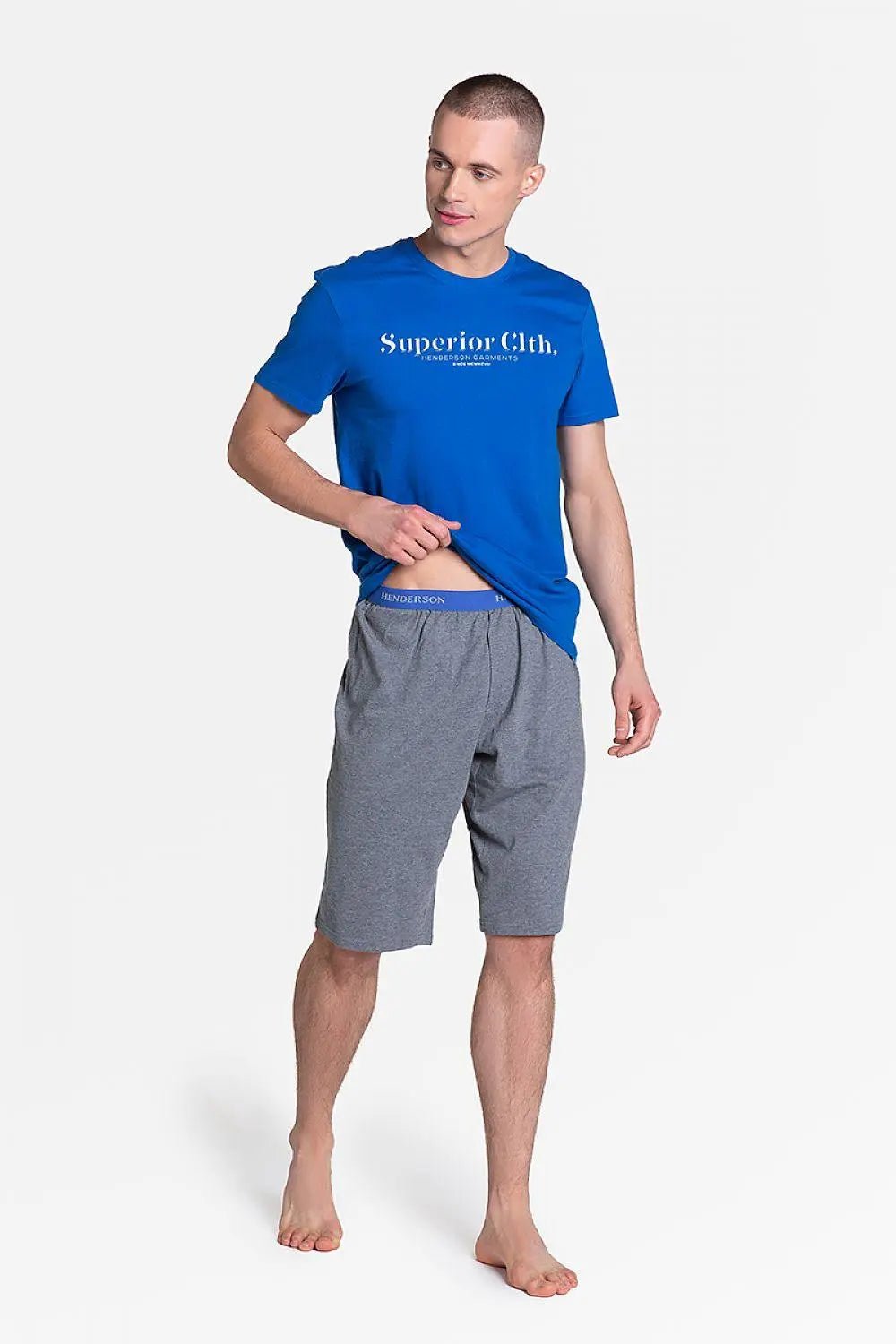 Henderson t-shirt and graphite trousers men's pajamas - Honesty Sales