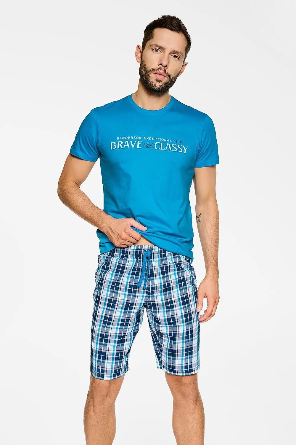 Henderson t-shirt and shorts men's pajamas - Honesty Sales