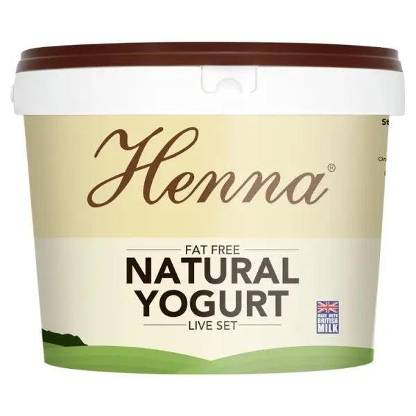 Henna Fat Free Natural Yogurt - Honesty Sales