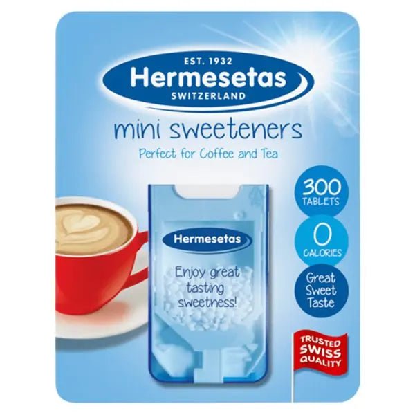 Hermesetas Mini Sweeteners 300 Tablets 3.6g (Case of 12) - Honesty Sales