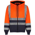 Hi Vis HV008 Hooded Zipper - Honesty Sales