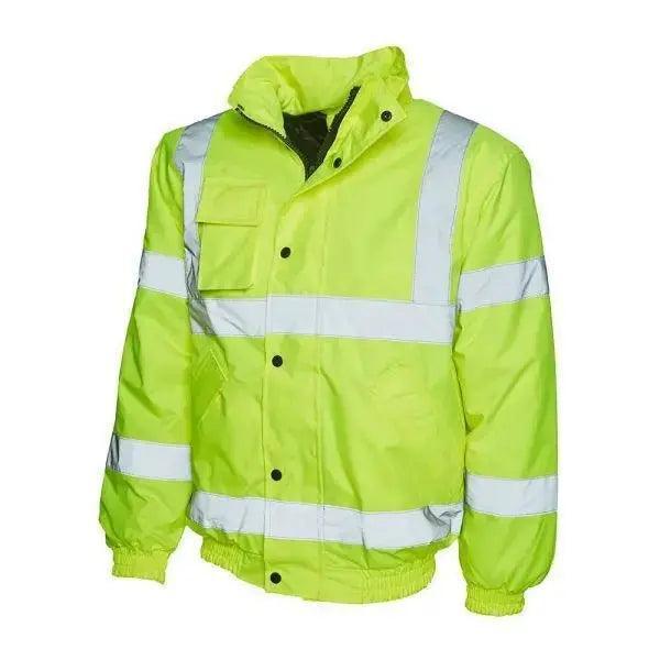 Hi Viz Safety Bomber Jacket Yellow - Honesty Sales Image principale du produit