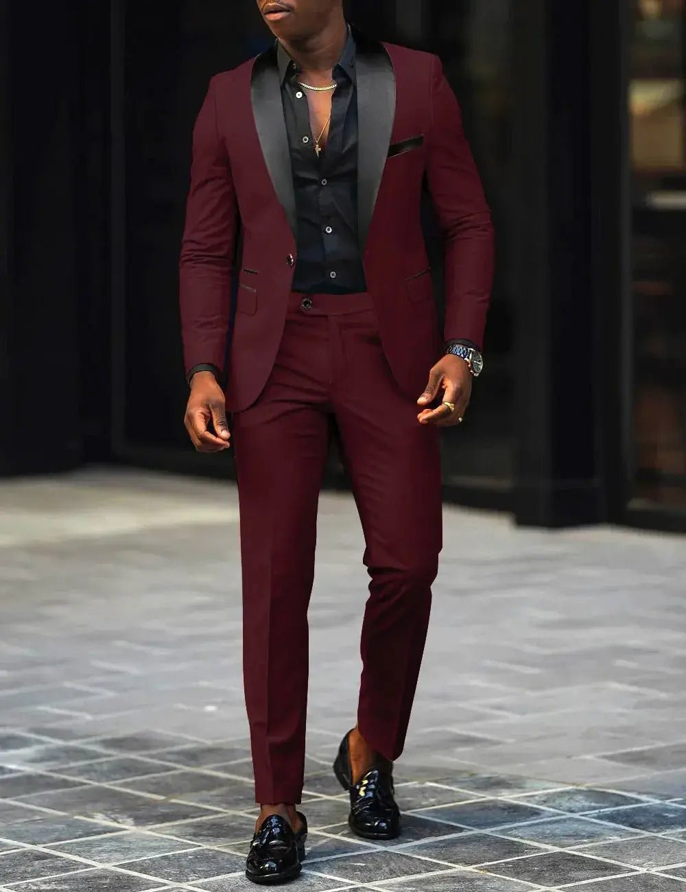 High Quality Men's Business Casual Suit For Wedding Groom Wear Prom Best Man Blazer Slim Fit 2 Pieces Size Jacket+Pant - Honesty Sales